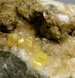 "SULFUR on CELESTITE"