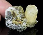 "Calcite, Siegenite, Chalcopyrite & Dolomite"