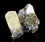 "Calcite, Siegenite, Chalcopyrite & Dolomite"