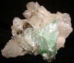 "GREEN APOPHYLLITE & STILBITE"