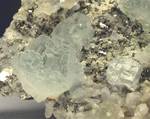 "FLUORITE, ARSENOPYRITE, QUARTZ & CALCITE"